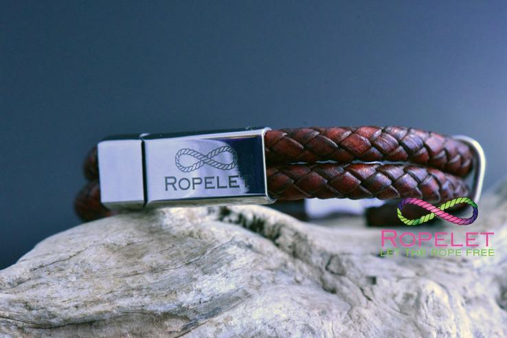 Vintage red wine leather Ropelet with stainless steel clasp made to any wrist size at www.ropelet.co.uk #ropelet #bracelet #leatherbracelet #redwine #redleather #giftsformen #mensbracelet